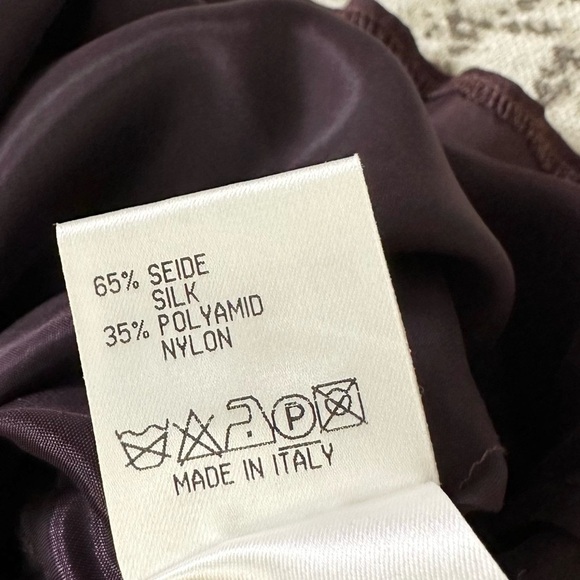 Jil Sander Purple Silk Blend Sleeveless Dress - Picture 10 of 11